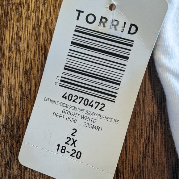 Torrid Cat Mom Signature Jersey Crew Neck Tee Size 2x 18/20 - Picture 10 of 10
